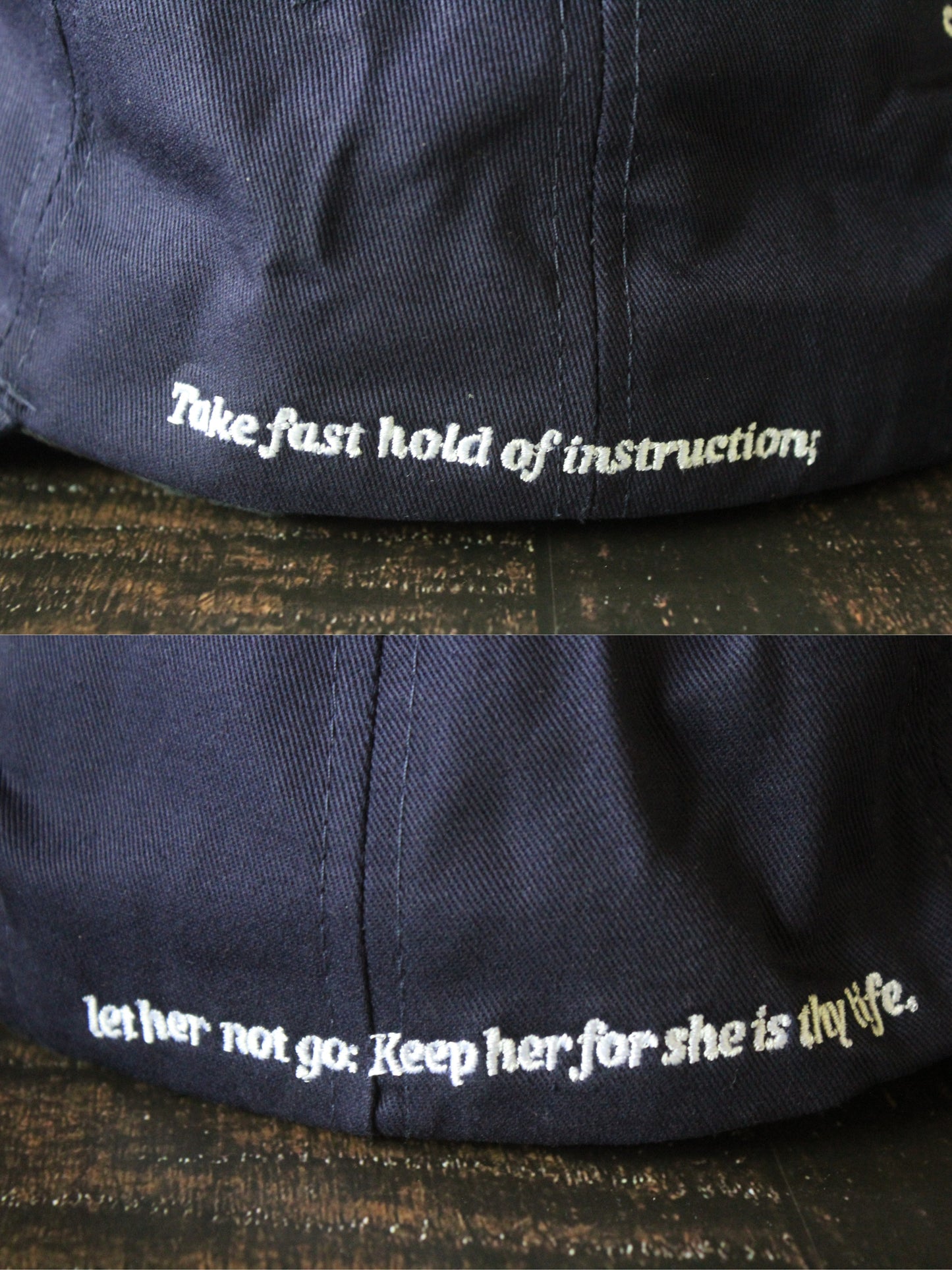 "Learn Things" Embroidered Dad Cap - Proverbs 4:13