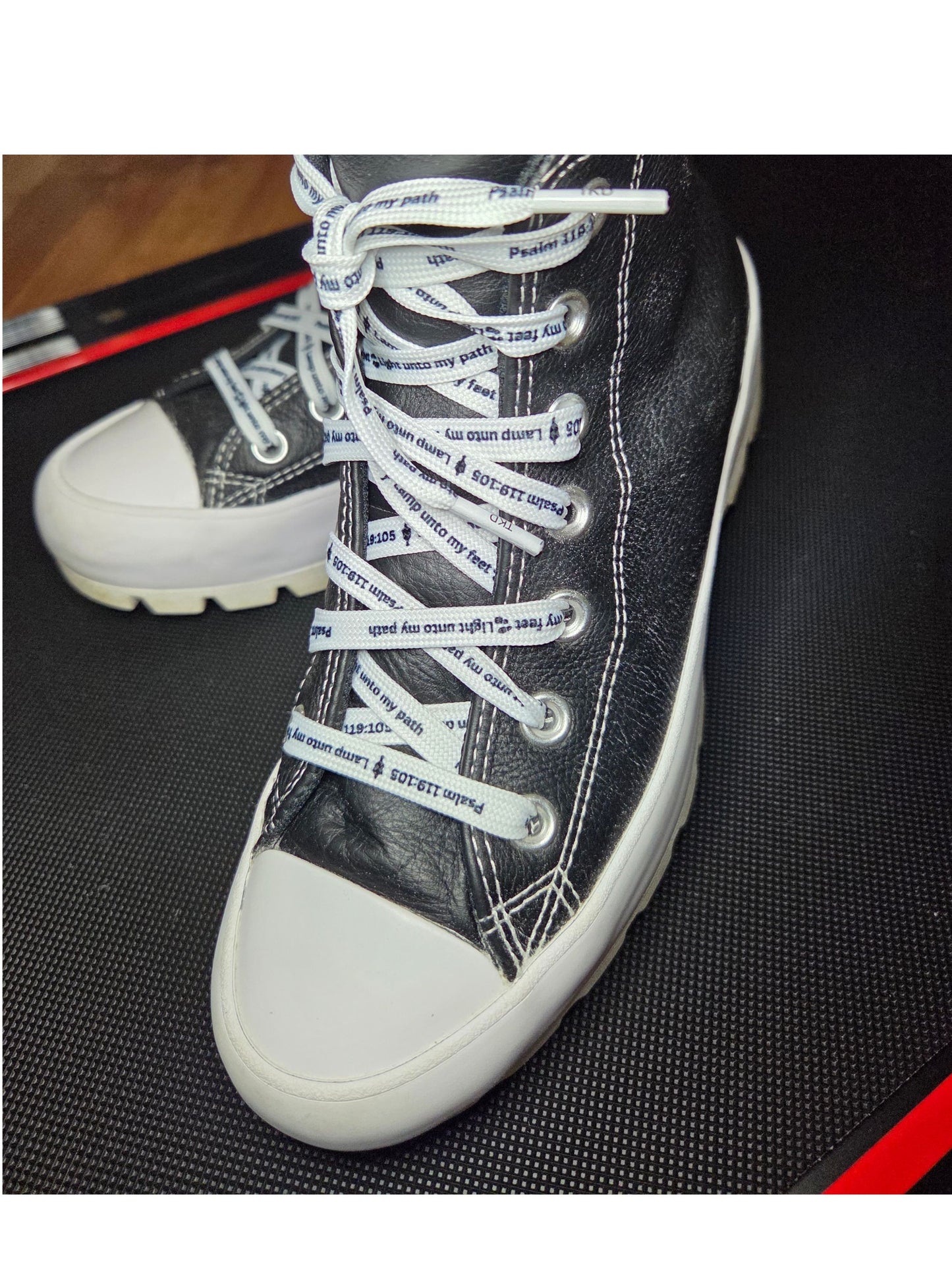 “Lamp Unto My Feet” Christian Sneaker Laces – Psalm 119:105